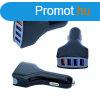 USB szivargyjt tlt 4db USB porttal QC3/36 Watt/ 7A 12/24