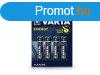 VARTA Energy Alkaline AAA ceruza elem - 4 db/csomag