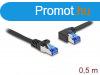 DeLock CAT6A S-FTP Patch Cable 0,5m Black