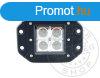 Bepthet munkalmpa 4 CREE LED-es (122x92mm) tert fny