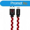 USB kbel Disney - Minnie USB - MicroUSB adatkbel 1m piros 