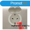 Legrand Cliane 2P+F csatlakozaljzat burkolat, csapfedeles