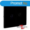 Legrand Valena Life ketts fnyjelzs billenty, fekete, Leg