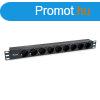 Equip Hlzati Eloszt - 333282 (Schuko, 9 Schuko, Rack 1U, 
