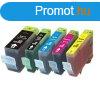 Canon PGI-5 Bk/BCI 3 BK fekete utngyrtott tintapatron+chip
