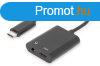 Assmann USB Type-C Splitter cable, type C - 3.5mm+type C
