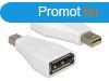 DeLock Adapter mini Displayport 1.2 male > Displayport fe