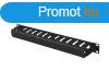 Lanberg 19" 1U kbelrendez levehet fedllel tvezet 