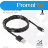 Club3D USB 3.2 Gen1 Type-A to Micro USB Cable M/M 1m Black
