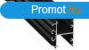 LED Alumnium Profil DOPIO Fekete 3 mter
