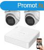 Hikvision 5 megapixeles 2 dome kamers rendszer 30 mteres l