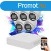 Hikvision TurboHD-TVI 5 kamers dome kamerarendszer 5MP szn