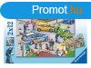 Ravensburger Puzzle 2x12 db - Kk lmps t