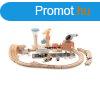 Toy Lino Airport 43 rszes repltr fa vonat vast szett, f