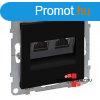 Legrand Suno 2xRJ45 Cat. 6 STP csatlakozaljzat fekete, Legr