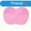 Szilikon alma alak srol lap tapadkoronggal #vilgos pink