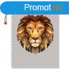 Hatridnapl InSpiral A5 heti, fehr lapokkal Lion Dayliner