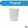 Pohrkszlet Algon Prselt Papr Fehr 30 Darabok 250 ml (20