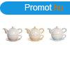 Teskszlet DKD Home Decor Kk Rzsaszn Srga 750 ml Dolomi