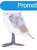 Bagoly MagicHome Karcsony, szrke, 13 cm