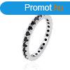 Agato Ezst gyr fekete cirknium kvekkel AGT-R16BK 54 mm