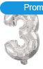 Mini 3-as Silver szm Flia lufi 31 cm