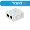 Equip Fali doboz - 235114 (2 port, Cat.5e, UTP, fehr)