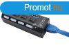 4 portos USB eloszt beptett kapcsolkkal, tbbeszkzs cs
