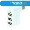 3 Portos USB 2.0 HUB forgathat fejjel #Fehr