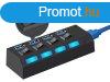 4 portos USB eloszt kapcsolkkal