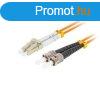 Lanberg MM ST/UPC-LC/UPC duplex 10m Orange