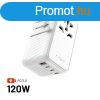 FIXED Voyager utaz adapter 3xUSB-C/1xUSB GaN 120W, fehr