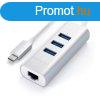 Satechi Type-C 2-in-1 USB Hub with Ethernet Silver
