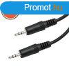 Delight 2 x 3,5 jack audio 3m Black