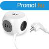 ACT Power Strip Cube E Socket Hlzati Eloszt 3DIN 1,5m Whi