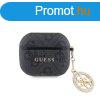 Guess 4G Script Charm Apple Airpods 3 PC/PU tok fekete (GUA3