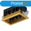 MODENA 2 MODULE RECESSED BOX WITH FRAME BRASS 92MOD2GR/BR
