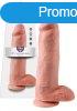 King Cock 12 hers nagy dild (30 cm) - natr