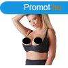 / Cottelli Plus Size - merevtett mellemel (fekete)