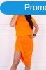 Asszimetrikus ruha modell 61524 neon narancssrga