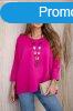 Viskz oversize blz medllal, 17964 fukszia modell