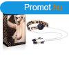  LEOPARD FRENZY SILICONE GAG BALL, NIPPLE CLAMPS 