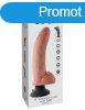  9" Vibrating Cock with Balls  Light 