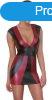 Cottelli Collection matt fekete-piros miniruha, XL