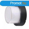 V-TAC Oldalfali LED lmpatest, 12W, fekete, meleg fehr, kr