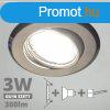 LED spot szett: mattkrm bill. keret + 2,9 Wattos, termszet