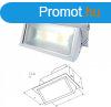 Led reflektor sllyeszthet 30 W COB termszetes fehr bille