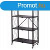 Intenso sszecsukhat kerekes polc - 4 szintes - 70 x 127 cm
