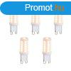 5 db G9 dimmelhet LED izz opl veg 3W 250lm 2200K szett