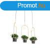 Art Deco fgglmpa arany fehr veggel 3-lmps - Isabella